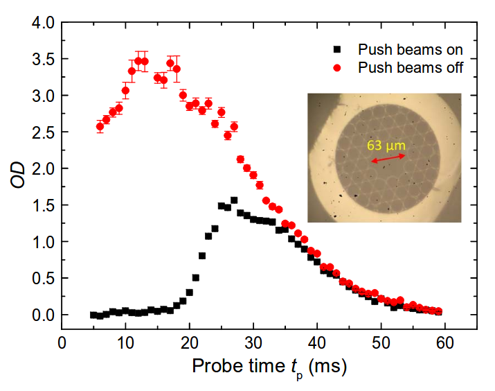 OD vs probe time graph