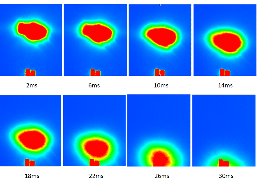 image showing the loading process of Rubidium into hollow-core photonic crystal fiber.